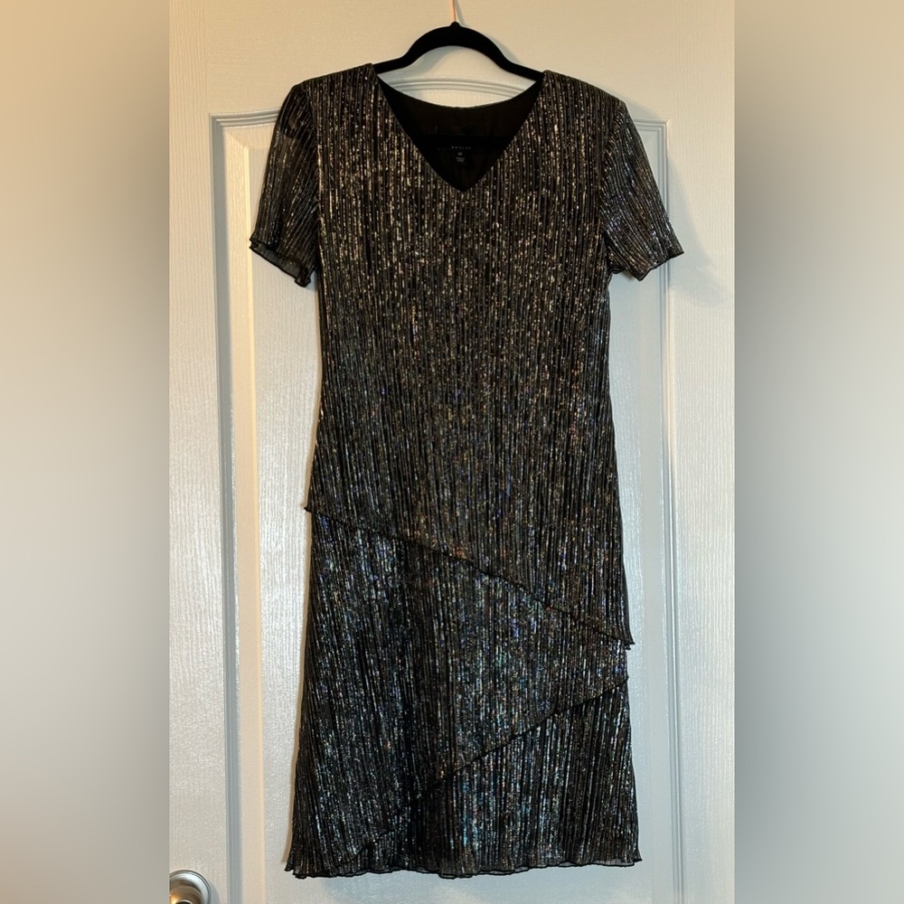 NWOT Black and Silver Dress